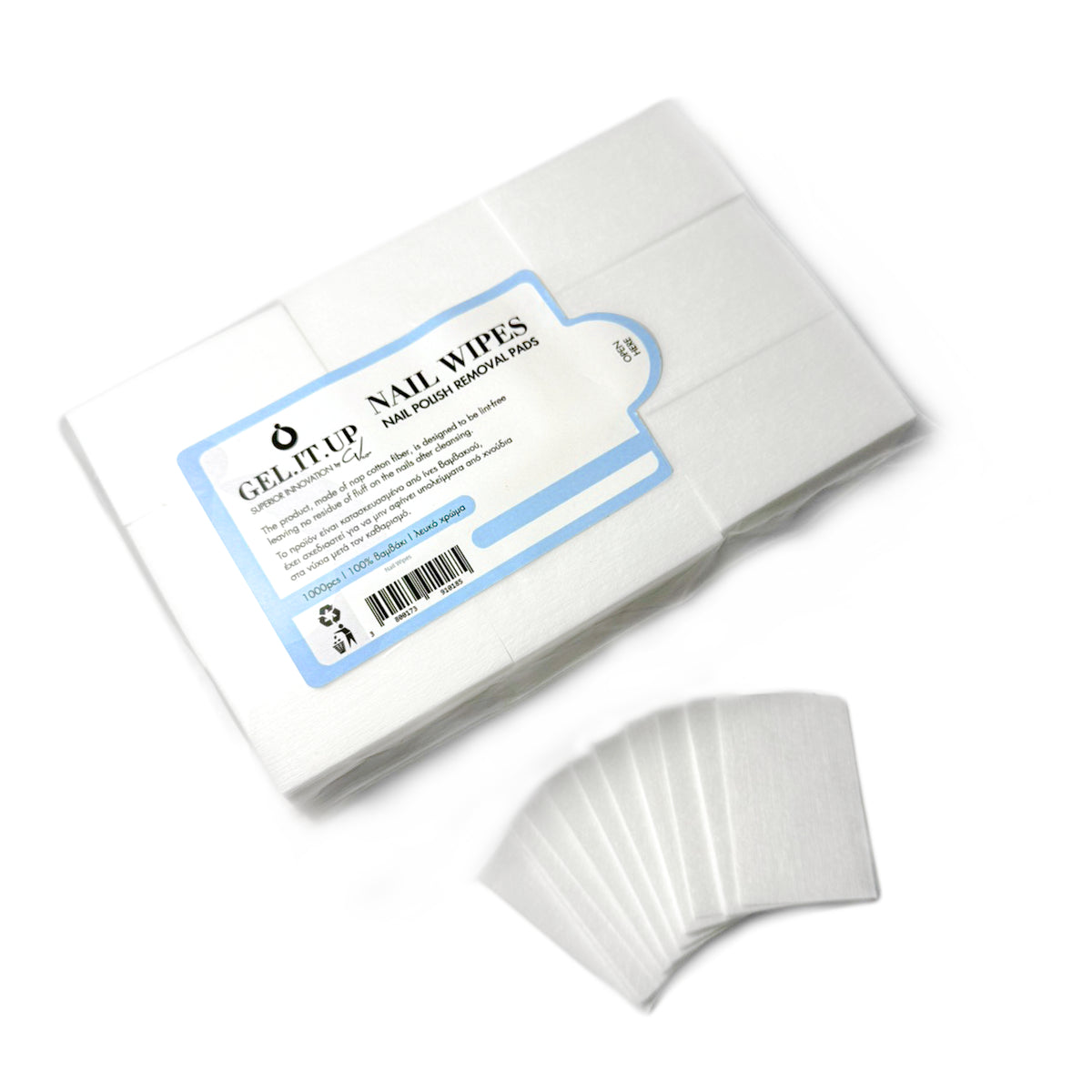 Nail wipes 1000s – consumables by GEL.IT.UP