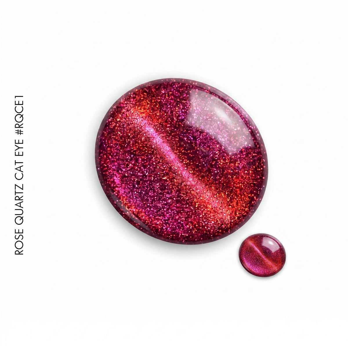 Rose Quartz Cat Eye #RQCE1 – red rose quartz cat eye gel polish by GEL.IT.UP