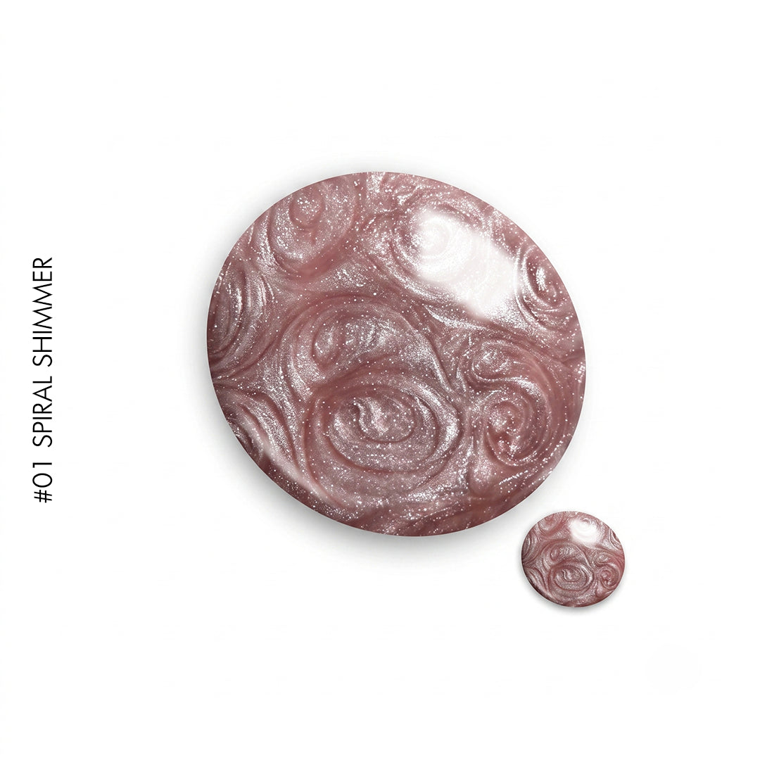 Spiral Shimmers #01 – nude spiral shimmer gel polish by GEL.IT.UP