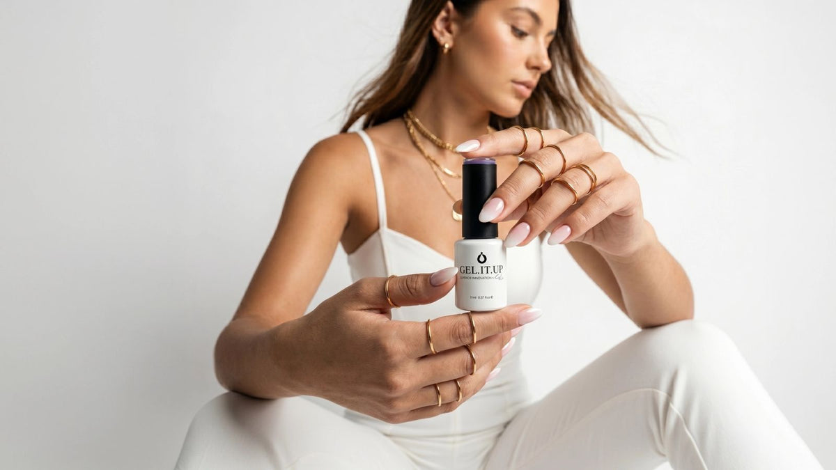 Professional gel nail manicure with GEL.IT.UP gel polish